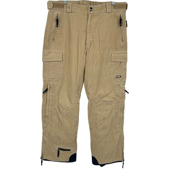 Men's Corduroy Crane Sports Thinsulate Waterproof Adjustable Snowboard Pants~ L - Picture 1 of 10